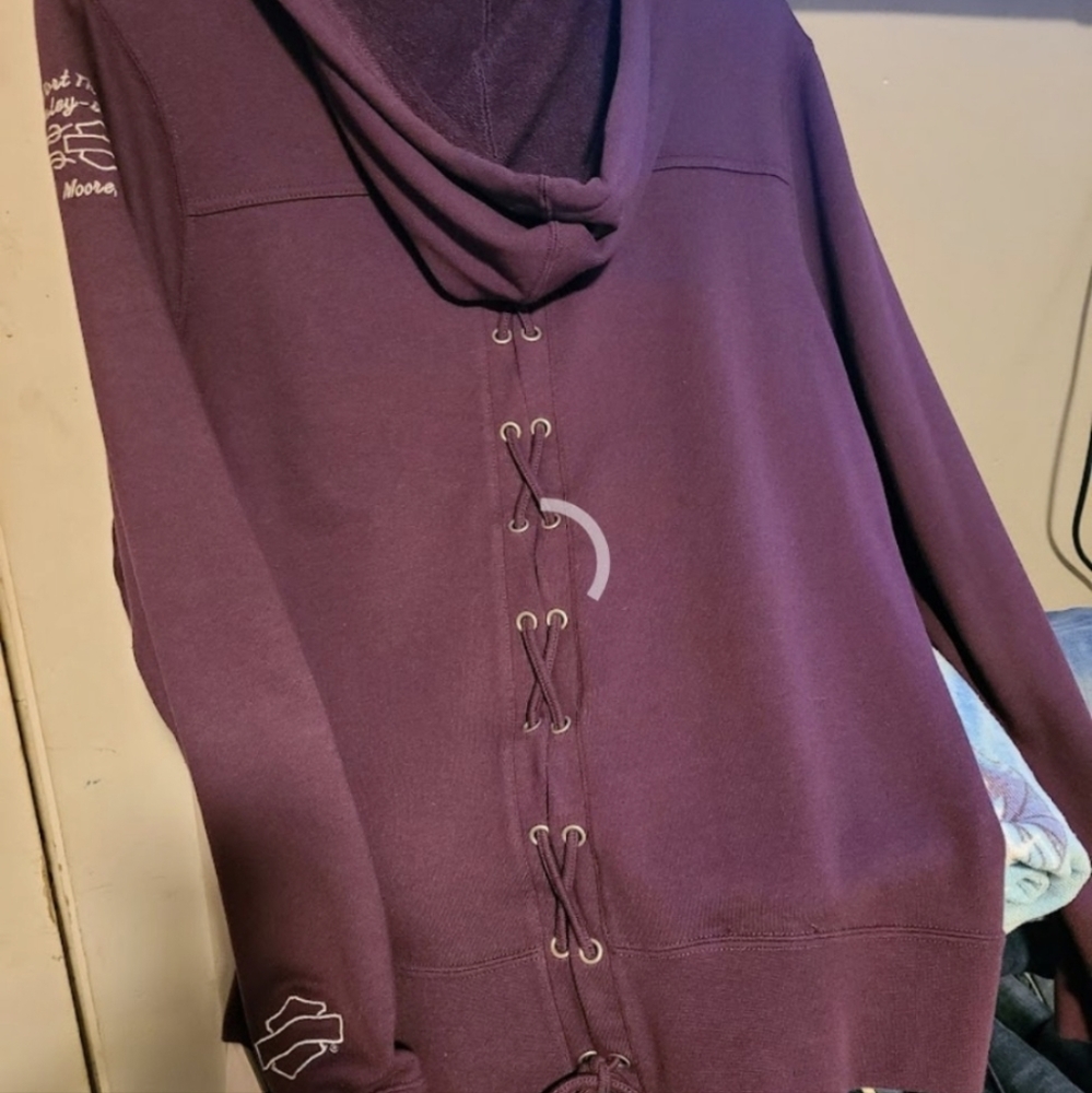 NWOT Harley Davison zip up jacket/hoodie - Picture 2 of 2
